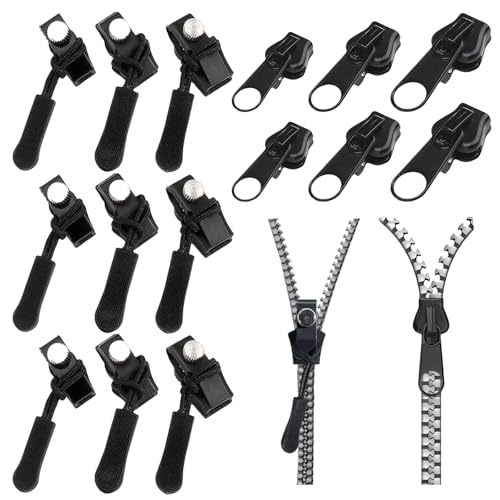 15 Stück Reißverschluss Zipper Fix a Zipper Reisverschluss-Reparaturset Fix-Reißverschlusszieher Universal-Reißverschluss,zur Reißverschlussreparatur an Jacken,Koffern,Rucksäcken,Schlafsäcken von Celiodd