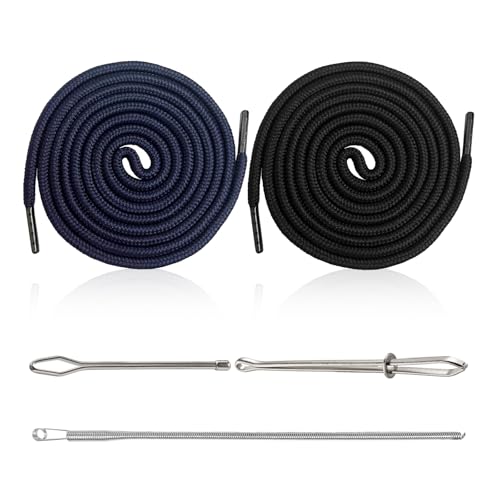 2 Pcs Kordel für Jogginghose Kordelzug Universal 160cm Kordel für Hosenbund Jogginghose Band Hosenbänder Kordelzug mit Metallenden und Durchziehnadel Kordelband für Hosen, Hosen Kordel von Celiodd