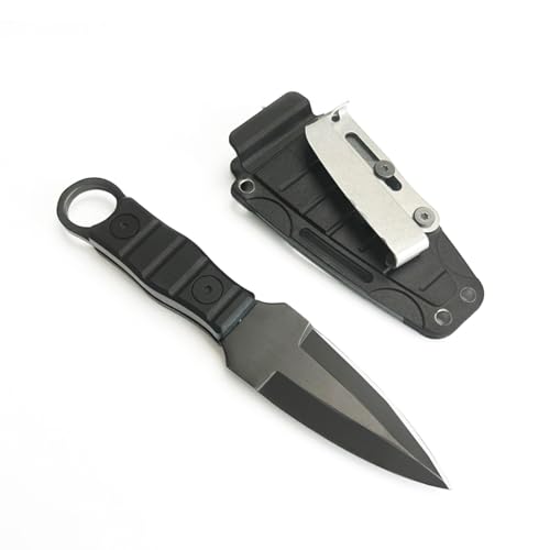 Gürtelmesser Messer Outdoor 167mm Neck Knife Messer Stiefelmesser Outdoor Messer Neckknife Gürtelmesser Messer Outdoor Neck Knife Messer für den Einsatz im Freien Selbstverteidigung mit Scheide von Celiodd