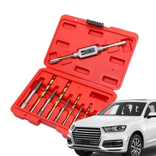 Celuicion Schraubenextraktionssatz, Schraubenextraktionsentferner -Kit,Easy Out 11 Teile Bohrer für Bolzen - Hochleistungs -Tap -Extraktoren, die für Automobilaufgaben oder Möbelbaugruppen eingestellt von Celuicion