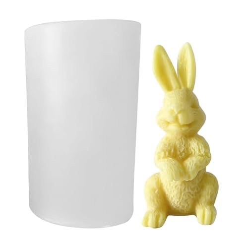 Ostern Kaninchen Silikonform, Osterhase Kerzen Gießform, Ostern Kaninchen Formen für Tortendeko, Schokolade, Seife, Sojawachs Kerzen, Ostergeschenke von Celuicion