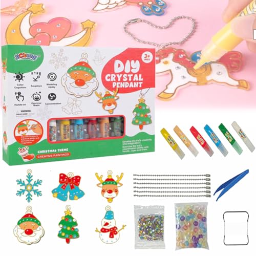 DIY Crystal Paint Arts And Crafts Set, Diamond Painting Kits, DIY Crystal Pendant Kit, DIY Christmas Ornaments Kits (Christmas Series) von Cemssitu