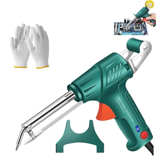 Multi-function Soldering Iron Soldering Gun Set, External Heating Soldering Gun, 2024 New Soldering Gun Kit, 60w Removable Automatic Soldering Gun for Electronics Welding Repair DIY (Single Set,Green) von Cemssitu