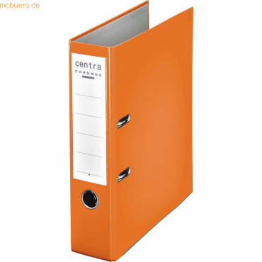 Centra Ordner Chromos A4 80mm PP-kaschiert orange von Centra