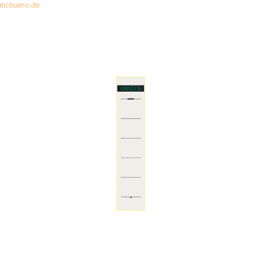 Centra Rückenschilder selbstklebend 38x192mm VE=10 Stück weiß von Centra