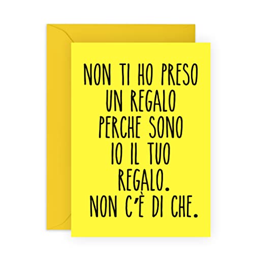 Central 23 Biglietto di compleanno per uomo e donna - PERCHÉ SONO IO IL TUO REGALO - Biglietto di auguri divertente per lui o per lei - regalo per mamma, papà, fratello, sorella - con adesivi von Central 23