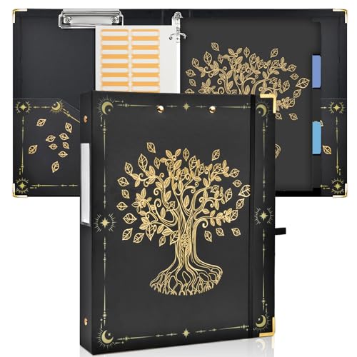 3 Ringbinder mit Klemmbrett, Binder für Männer und Frauen, Binderteiler mit Tabs, 1-Zoll-Binder für Schulsachen, Bürobedarf, Portfolio-Binder (Fortune Tree) von CenviaLuxy