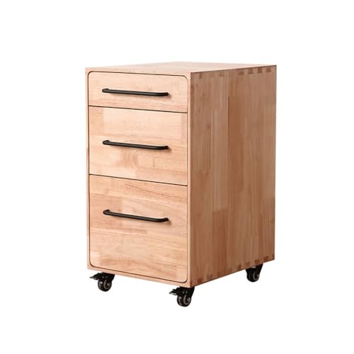 Cenz-888 Aktenschrank Unter dem Tisch, Aufbewahrungsschrank aus Holz, Schublade, Kommode, Aktenschrank, Entsorgungsaufbewahrungstisch, seitlicher Abnehmbarer niedriger Schrank Druckerständer(Natural) von Cenz-888