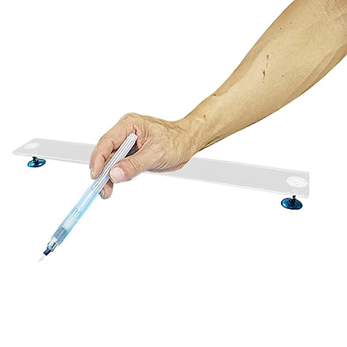 Ceolup Handauflage für Künstler, Handauflage, Künstler-Handauflage, lehnende Brücken zum Malen – transparenter Acryl-Armständer höhenverstellbar für Maler, Studenten, von Ceolup