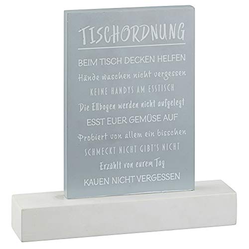 Schild Tischordnung mit Aufsteller Benimmregeln Tischregeln Tischdekoration Familie von Cepewa