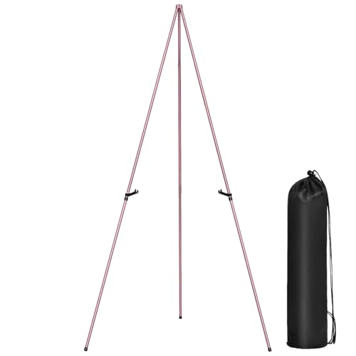 Art Tripod, Easel Stand, verstellbar, Höhe aus Aluminiumlegierung, Easel, mehrere Aufstellmöglichkeiten, tragbar und leicht, ideal für Tablet & Bodennutzung, 62,99 Zoll von Ceprznvey