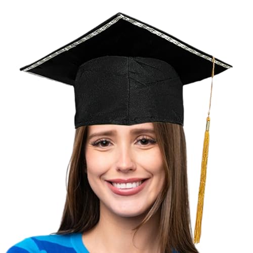 Ceprznvey Abschlusshut für Studenten | Leuchtender Schülerhut für Kinder | Quastenzubehör für College-Kostüm, Dekoration für Party, Thema High School Studium Schule Event Ceprznvey Abschlusshut für Studenten | Leuchtender Schülerhut für Kinder | Quastenzubehör für College-Kostüm, Dekoration für Party, Thema High School Studium Schule Event von Ceprznvey