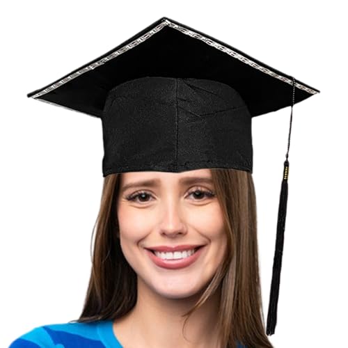 Ceprznvey Bachelorhut für Abschlusszeremonie – Leuchtender Kinderhut | Quastenzubehör für Universitätskostüm, Dekoration für Party, Thema High School Ceprznvey Bachelorhut für Abschlusszeremonie – Leuchtender Kinderhut | Quastenzubehör für Universitätskostüm, Dekoration für Party, Thema High School von Ceprznvey