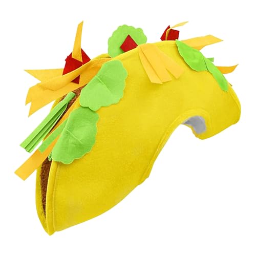 Ceprznvey Food Hats, Mexikanische Food Hat, Fast Food Headpieces, Funny Food Props, Kids Food Hat, Mexican Food Themed Novelty Hats Funny Fast Food Headpieces Burger and Potato Hats for Adults and von Ceprznvey