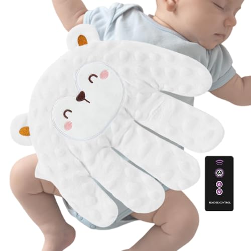 Ceprznvey Sleep Soother, elektrisches Baby-Patting, Remote Control Babysoothing Palm, Baby Pattern, Baby Sleep Patting Toy, Soft Baby Hand Pillow, Baby Sleep Soother for Baby Boys Girls von Ceprznvey