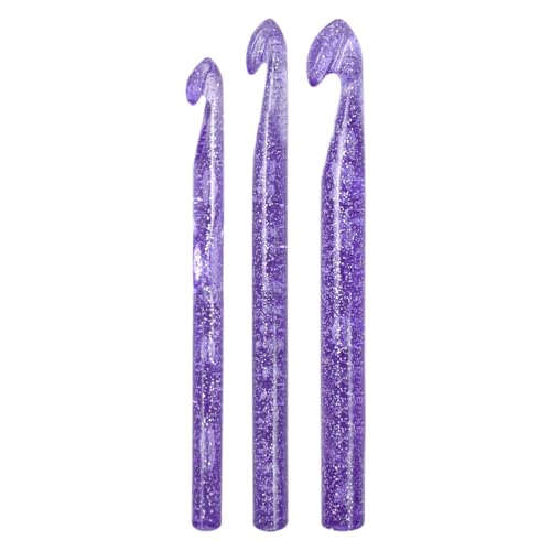 Crochet Set, Crochet Needles, Sequin Crystal Crochet Hook, Crochet Yarn Hook, Crochet Hook Set with 15mm, 12mm, and 10mm Sizes for Crochet Yarn Crafts Sequin Crystal Crochet Needles for Knitting von Ceprznvey