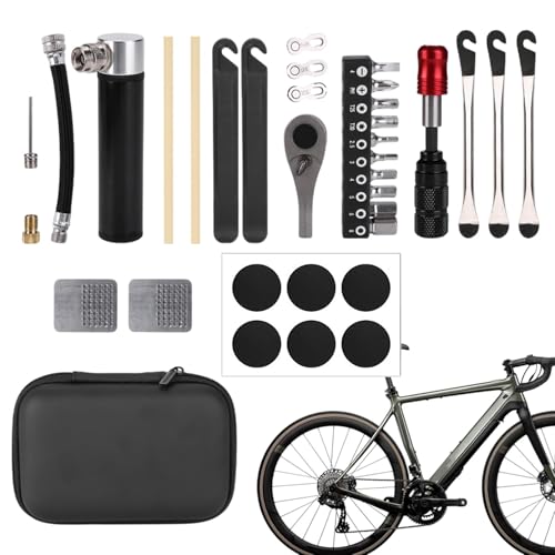 Cycling Repair Tools, Professional Cycle Repair Kit, Multi-Function Cycling Tool Set, High Strength, Portable Maintenance Design, Compact Road Travel, Camping, 373 g von Ceprznvey