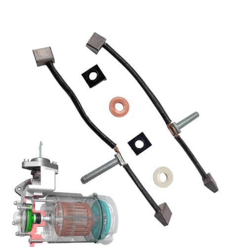 Ersatz-Bürsten-Set, Atv Motor Bürsten, effiziente Reibungsreduzierung, Halbkupfer, Graphitmaterial, robust, kompatibel mit Towing Winches, 41,8 g von Ceprznvey