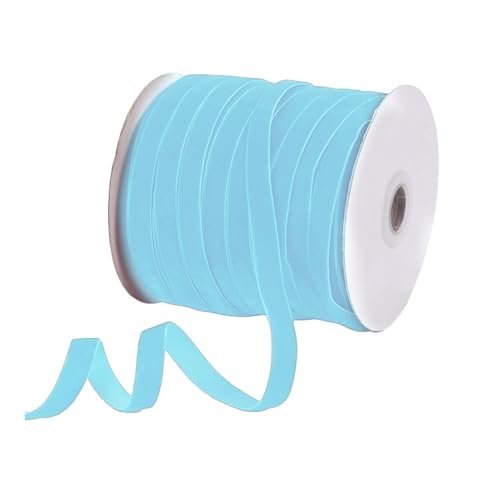 Nylonband, festliches Band, Weihnachtsdekorationsband, handgefertigtes Bastelband, 50 Meter Nylon-Samtbandspule, Premium-Nylon-Samtband für m gemachte Schleifen von Ceprznvey