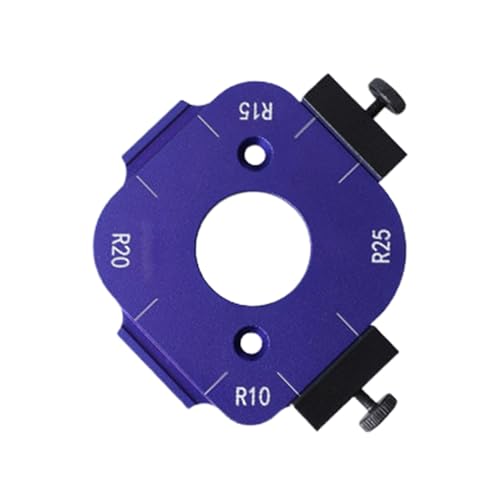 Router-Winkelradius-Schablone, 4-in-1-Aluminium-Legierung, Hilfswerkzeug zum Schneiden von Holzbögen, Angstradius-Positionierungsschablone von Ceprznvey