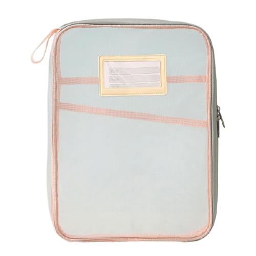 Transparente Dateitasche, Aktenordner, Briefgröße, Supplies Stationery Bag – Große Öffnung, Datei Geldbörse, transparent, wasserdicht, großes Fassungsvermögen für Zuhause, Schule Use, 25,9 x 33,78 cm, von Ceprznvey