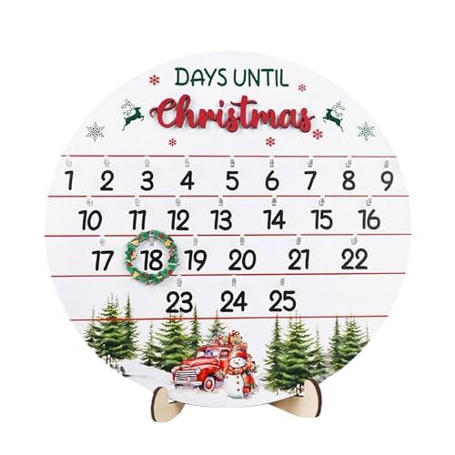 Weihnachtskalender, Kalender 'Advent aus Holz, Countdown-Schild Weihnachten, Kalender 'Advent Tischkalender, Adventskalender 'Advent aus Holz zum Countdown von von Ceprznvey