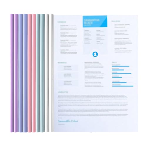 A4 Sliding Bar Binder,Kunststoff A4 Sliding Bar Binder,Ordnerschieber,A4 Kunststoff Bericht Abdeckungen,Klemmschienen A4,Schiebebinder A4,Sliding Bar Bindern,Klar A4 Sliding Bar Binder,10 Stück von Cerioll