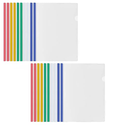 A4 Sliding Bar Binder, Kunststoff A4 Sliding Bar Binder, A4 Kunststoff Bericht Abdeckungen, 20 Stück Ordnerschieber, Klemmschienen A4, Schiebebinder A4, Sliding Bar Bindern, Klar A4 Sliding Bar Binder von Cerioll