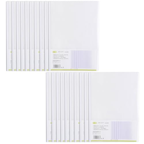 Ordnerschieber,A4 Sliding Bar Binder,Kunststoff A4 Sliding Bar Binder,A4 Kunststoff Bericht Abdeckungen,Klemmschienen A4,Sliding Bar Bindern,Schiebebinder A4,Klar A4 Sliding Bar Binder,20 Stück von Cerioll