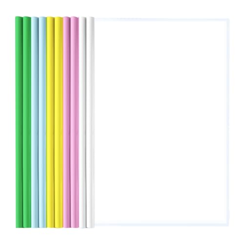 A4 Sliding Bar Binder, Kunststoff A4 Sliding Bar Binder, Ordnerschieber, A4 Kunststoff Bericht Abdeckungen, Klemmschienen A4, Schiebebinder A4, Sliding Bar Bindern, Klar A4 Sliding Bar Binder,10 Stück von Cerioll