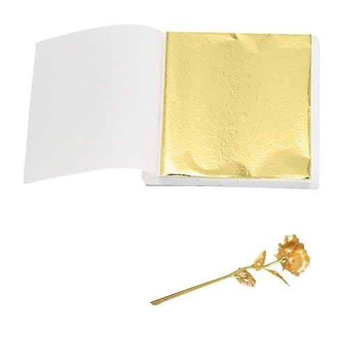 Blattgold, Blattgold zum Basteln, Goldpapier zum Basteln, Goldflocken, Goldfolie, Blattmetall, Blattgold Acrylmalerei, Goldblatt, Goldfolie zum Basteln, Blattmetall Gold, Goldblatt Basteln(200PC,16CM) von Cerioll