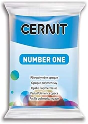 CERNIT CE0900056200 Nummer eins Lehm 56 G, blau, 7 x 5.5 x 1.5 cm von Cernit