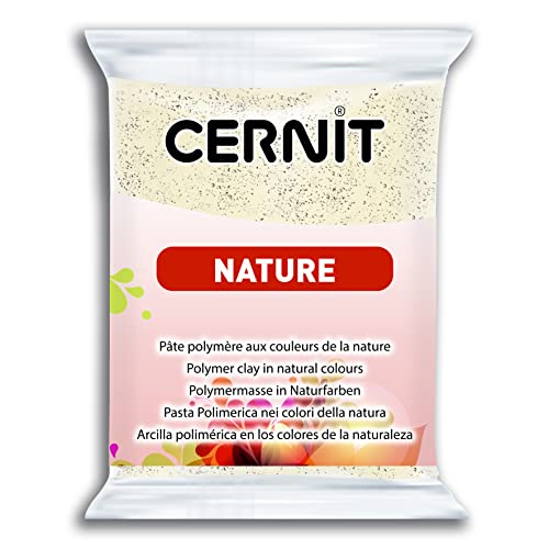 Cernit CE0940056971C - Block Modelliermasse (Polymer) NATURE, ofenhärtend, sofort gebrauchsfähig, 56g, ideal für DIY, Schmuck & Figuren, für Einsteiger & Hobbykünstler, Savanne, 1 Stück von Cernit