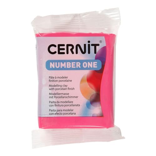 Cernit Nummer eins Lehm 56g, Himbeerrot von Cernit