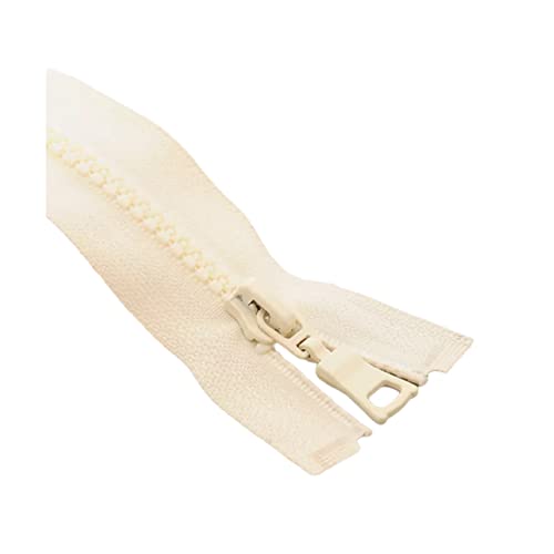 3 Stück 15/20/25cm 5# Farbiger Close-End-Auto-Lock-Harz-Reißverschluss Umweltfreundliches Kunststoff-Taschen-Reißverschluss-Zubehör, Beige, 20cm von Cerobit