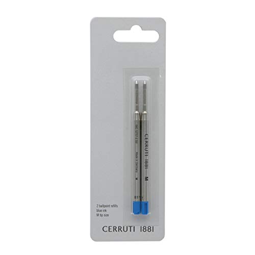 Cerruti Kugelschreiber Ersatzmine in der Farbe Blau, Duo Pack, 2er-Set, NPR741BM von Cerruti 1881