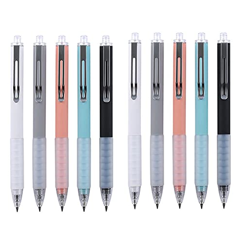 Cetfuro 10-Teiliger Kugelschreiber Medium Work Pen Einziehbarer Bürostift mit Kugelschreiber mit Superweichem für Männer und Frauen von Cetfuro