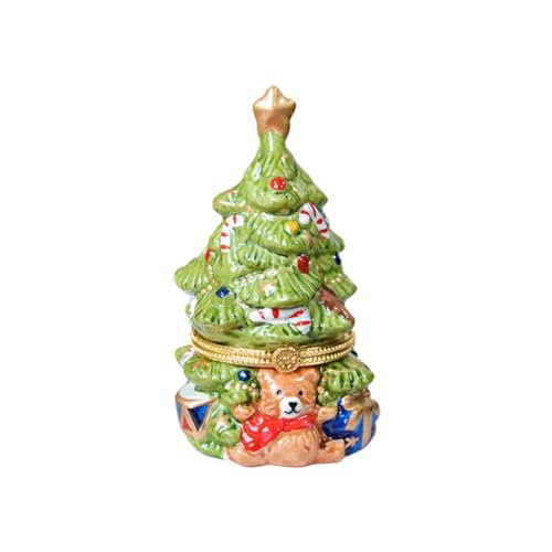 Cetfuro GrüNe Schmuckschatulle, Ornamente, Weihnachtsbaum, Schmuckschatulle, Ringhalter, Organizer, Schmuckhalter für WeihnachtsanhäNger, Ohrringe von Cetfuro