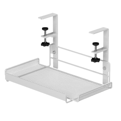 Cetfuro Kabelführungsfach Unter Dem Schreibtisch, Aufbewahrung Am Arbeitsplatz, Kabelkorb Aus Metall, Stehpult für Büro und Zuhause, Stil 1 von Cetfuro