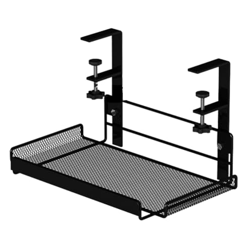 Cetfuro Kabelführungsfach Unter Dem Schreibtisch, Aufbewahrung Am Arbeitsplatz, Kabelkorb Aus Metall, Stehpult für Büro und Zuhause, Stil 2 von Cetfuro