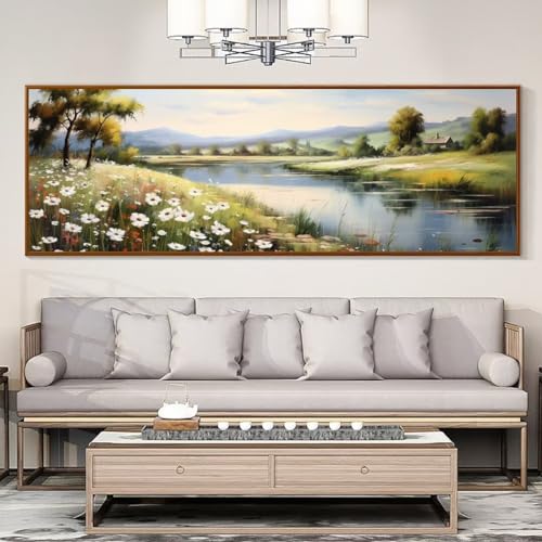 Diamond Painting,Groß XXL 50x125cm/20x49in Diamant Painting Bilder,DIY 5D Landschaftlicher See Diamond Art Full Diamond-Painting Set,Diamant Malerei Stickerei Kreuzstich Home Wand Dekor Geschenk von Cexeqee