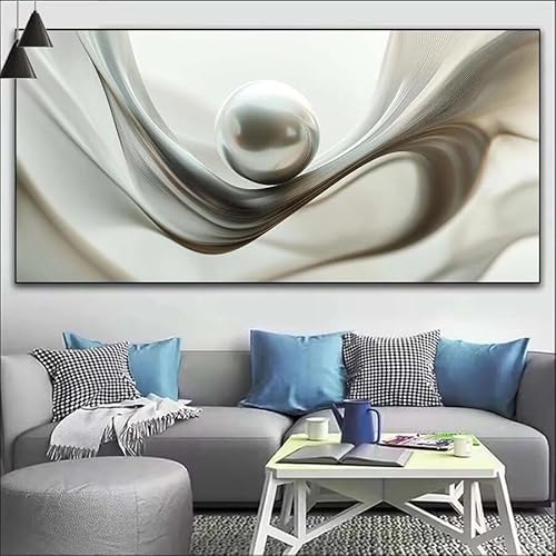 Malen Nach Zahlen Abstrakt DIY Malen nach Zahlen Kunst für Erwachsene, DIY Öl Leinwand Gemälde Anfänger, DIY Malen Nach Zahlen mit Pinseln und Acrylfarben, für Wall Décor (Ohne Rahmen) 80x220cm V-512 von Cexeqee