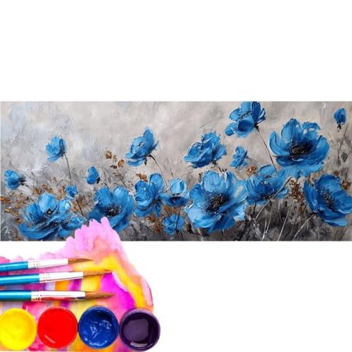 Malen Nach Zahlen Blume DIY Malen nach Zahlen für Erwachsene, DIY Öl Leinwand Gemälde Anfänger für Kinder , DIY Malen Nach Zahlen mit Pinseln und Acrylfarben, für Home Décor (Rahmenlos) 80x160cm wk-32 von Cexeqee