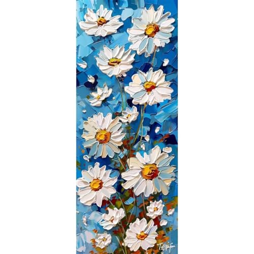 Malen Nach Zahlen Blume Doodle DIY Malen nach Zahlen für Erwachsene, DIY Öl Leinwand Gemälde Anfänger, Kinder, DIY Malen Nach Zahlen mit Pinseln und Acrylfarben, für Home Décor (Ohne Rahmen) 70x210cm von Cexeqee