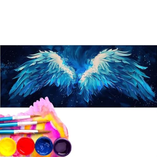 Malen Nach Zahlen Erwachsene Kit, Malen Nach Zahlen Fantasie Flügel Anfänger mit Pinseln und Acrylfarben, DIY Handgemalt Ölgemälde Leinwand Basteln Set für Home Wall Deco (Rahmenlos) 90x180cm wk-171 von Cexeqee