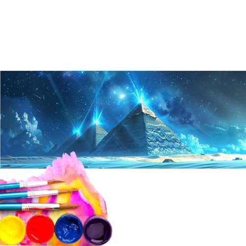 Malen Nach Zahlen Erwachsene Kit, Malen Nach Zahlen Fantasie Sternenhimmel Anfänger mit Pinseln und Acrylfarben, DIY Handgemalt Ölgemälde Leinwand Basteln Set für Home Deco (Rahmenlos) 70x140cm wk-83 von Cexeqee