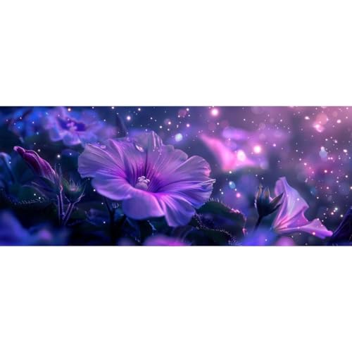 Malen Nach Zahlen Fantasie Blume DIY Malen nach Zahlen für Erwachsene, DIY Öl Leinwand Gemälde Anfänger,DIY Malen Nach Zahlen mit Pinseln und Acrylfarben, für Home Wall Décor (Ohne Rahmen) 60x155cm von Cexeqee