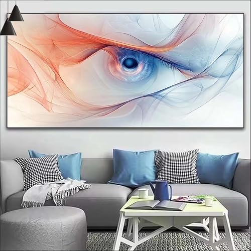 Malen Nach Zahlen Kunst DIY Malen nach Zahlen Wolken für Erwachsene, DIY Öl Leinwand Gemälde Anfänger, DIY Malen Nach Zahlen mit Pinseln und Acrylfarben, für Wall Décor (Ohne Rahmen) 80x220cm V-475 von Cexeqee