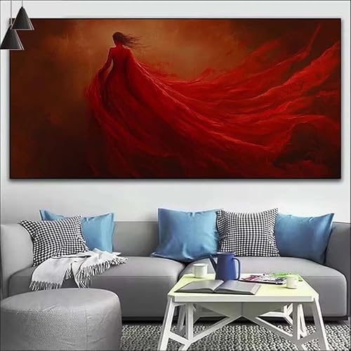 Malen Nach Zahlen Mädchen DIY Malen nach Zahlen Fantasie für Erwachsene,DIY Öl Leinwand Gemälde Anfänger,DIY Malen Nach Zahlen mit Pinseln und Acrylfarben,für Wall Décor (Ohne Rahmen) 70x210cm V-451 von Cexeqee