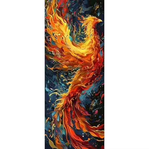 Malen Nach Zahlen Pudel Phönix DIY Malen nach Zahlen für Erwachsene, DIY Öl Leinwand Gemälde Anfänger, Kinder, DIY Malen Nach Zahlen mit Pinseln und Acrylfarben, für Home Décor (Ohne Rahmen) 80x220cm von Cexeqee